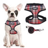 Picture of PUPTECK Soft Mesh Dog Harness and Leash Set Pet Puppy Cat Comfort Padded Vest No Pull Harnesses, Red Mixed, M