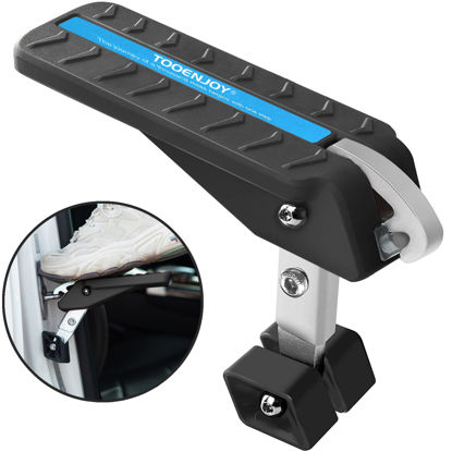 Picture of TOOENJOY Adjustable 5 Gear Extra Protection Car Door Latch Step No Assemble Foldable Heavy Duty Car Gadgets Stand Pedal Ladder for Easy Roof Rack Access, Universal, Max Load 400LBS(Medium)