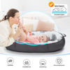 Picture of BUTOA Baby Lounger - Baby Lounger for Newborn 0-24 Months, Co Sleeping Breathable & Soft Baby Nest, Portable and Lightweight Infant Lounger Newborn Babies Essentials Gifts, Grey Leaves