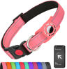 Picture of Erbine Airtag Dog Collar for Medium Dogs, Reflective Dog Collars with AirTag Holder, Soft Padded & Safety Locking Buckle, Nylon Pet Collar Adjustable for All Breeds,Pink
