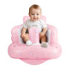 Picture of Inflatable Baby Chair, AirSwim Baby Inflatable Seat for Babies 3 Months and Up Summer Inflatable Baby Seat for Sitting Up, Blow Up Baby Floor Seat with Built in Air Pump, Strawberry