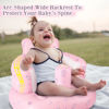 Picture of Inflatable Baby Chair, AirSwim Baby Inflatable Seat for Babies 3 Months and Up Summer Inflatable Baby Seat for Sitting Up, Blow Up Baby Floor Seat with Built in Air Pump, Strawberry
