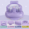 Picture of Inflatable Baby Chair, AirSwim Baby Inflatable Seat for Babies 3 Months and Up Summer Inflatable Baby Seat for Sitting Up, Blow Up Baby Floor Seat with Built in Air Pump, Purple