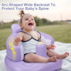 Picture of Inflatable Baby Chair, AirSwim Baby Inflatable Seat for Babies 3 Months and Up Summer Inflatable Baby Seat for Sitting Up, Blow Up Baby Floor Seat with Built in Air Pump, Purple