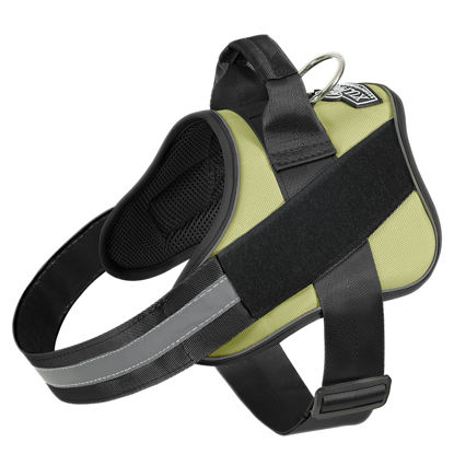 Picture of Bolux Dog Harness, No-Pull Reflective Dog Vest, Breathable Adjustable Pet Harness with Handle for Outdoor Walking - No More Pulling, Tugging or Choking