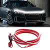 Picture of Car Hood Light Strip, 71 Inches Flexible Exterior Car LED Strip Lights Waterproof Car Hood Light Daytime Running Light Strip for Cars, Trucks (White)
