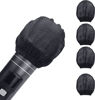 Picture of 300pcs (150 pairs) Mic Covers Disposable Non-Woven, Individually Wrapped Mic Cover For Sanitary Mic Covers Disposable For Mic Microphone Windscreen & Pop Filters Black