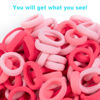 Picture of BAOLI 200PCS Pink Toddler Hair Ties for Baby Girls, Seamless Kids Ponytail Holders, Small Cotton Girls Baby Hair Ties Bands No Damage, 1 Inch in Diameter, Pink Series