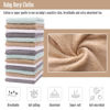 Picture of Cute Castle Ultra-Soft Baby Washcloths, 16 Pack - 9" by 9", Gentle on Sensitive Skin for Face and Body, Plush, Super Absorbent Wash Clothes for Girls and Boys,White+Brown+Grey+Sage Green