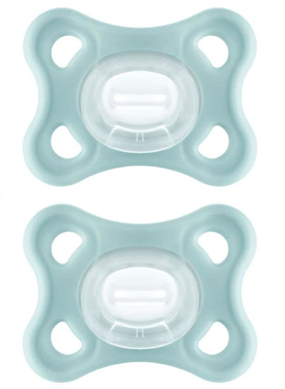 Picture of MAM Comfort Pacifiers, Newborn Pacifiers (2 Pack) MAM Pacifiers 3-12 Months, Best Pacifier for Breastfed Babies, Unisex Silicone Pacifier