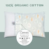 Picture of Zenssia Organic Cotton Toddler Pillowcase/Travel Pillowcase Pack of 2 Set 13x18 Inches with Envelope Closure - Soft & Breathable Baby Pillow Case Cover with Cute Animal Printing, Blue