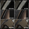 Picture of Smaphy Rim Repair Kit Curb Rash, Black Rim Touch Up Paint, Wheel Scratch Repair Kit Wheel Paint Rim Paint Pen for Wheel Repair, Matte Black for Rims(Matte Black/Liquid Aluminium Filler)
