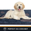 Picture of PURRUGS Dirt Trapper Door mat 32" x 70", Non-Skid/Slip Machine Washable Microfiber Entryway Rug, Dog Door Mat, Super Absorbent Welcome mat for Muddy Wet Shoes and Paws, Navy Blue