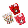 Picture of CuteBone Reusable Dog Diapers Female Small Medium Large 3 Pack Washable Doggie Diapers Puppy Period Pants for Doggy Heat Cycle Peeing D34L
