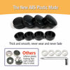 Picture of Black License Plate Screw Caps - High Gloss Finish Screw Covers and 8 PCS M6X20mm Stainless Steel License Plate Screws,Rust Resistant License Plate Frames Screw, Machine Plate Bolt Fastener Kits