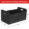 Picture of Simple Deluxe 2 Compartments Trunk Organizer for Car/SUV, Collapsible 600D Waterproof Oxford Polyester 50L Storage Box, Anti-slip & Leak-proof, Multipurpose Travel Accessories, Black