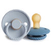 Picture of FRIGG Rope Natural Rubber Baby Pacifier | Made in Denmark | BPA-Free (Powder Blue/Ocean View, 0-6 Months)