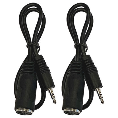 Picture of Kurrent Electric (2 Pack of Type-A MIDI to 3.5mm Adapter 14" Inch Cable