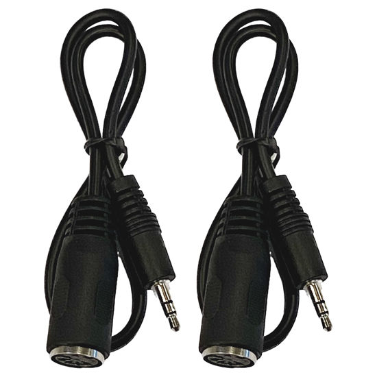 Picture of Kurrent Electric (2 Pack of Type-A MIDI to 3.5mm Adapter 14" Inch Cable