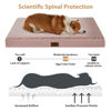 Picture of WNPETHOME Orthopedic Dog Beds for Large Dogs, Extra Large Waterproof Dog Bed with Removable Washable Cover & Anti-Slip Bottom, Egg Crate Foam Pet Bed Mat, Multi-Needle Quilting XL Dog Crate Bed
