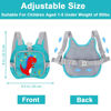 Picture of Toddler Harness Leash + Anti Lost Wrist Link, Accmor Dinosaur Baby Harnesses with Kids Leashes for Boys, Cute Child Walking Anti-Lost Holder Bracelet Strap Tether for Outdoor Keep Kid Close (Blue)