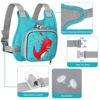 Picture of Toddler Harness Leash + Anti Lost Wrist Link, Accmor Dinosaur Baby Harnesses with Kids Leashes for Boys, Cute Child Walking Anti-Lost Holder Bracelet Strap Tether for Outdoor Keep Kid Close (Blue)