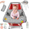 Picture of Shopping Cart Cover for Baby PILLANI, High Chair Cover for Restaurant Seat, Grocery Cart Cover for Baby Girl/Boy, Cotton Buggy Covers for Babies, Toddler Shopping Cart Cover, Cart Hammock for Infant