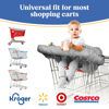 Picture of Shopping Cart Cover for Baby PILLANI, High Chair Cover for Restaurant Seat, Grocery Cart Cover for Baby Girl/Boy, Cotton Buggy Covers for Babies, Toddler Shopping Cart Cover, Cart Hammock for Infant