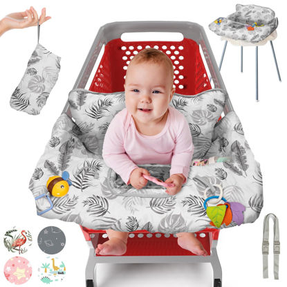 Picture of Shopping Cart Cover for Baby PILLANI, High Chair Covers for Baby Restaurant Seat, Grocery Cart Cover for Baby Girl & Boy, Market Buggy Covers for Babies, Baby Cart Hammock for Infant Chair, Seat Cover