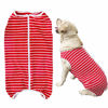 Picture of Dog’s Recovery Suit Post Surgery Shirt for Female Male Dog, E-Collar Alternative Wound Protective Clothes (red white-5xl)