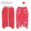 Picture of Dog’s Recovery Suit Post Surgery Shirt for Female Male Dog, E-Collar Alternative Wound Protective Clothes (red white-5xl)