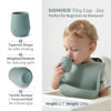 Picture of SAMiGO Silicone Baby Cups for 6-12 Months, Tiny Open Cups for Training and Water Drinking, Baby Led Weaning Supplies, 2 OZ