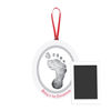 Picture of Pearhead Babyprints Double-Sided Christmas Photo Ornament with Clean Touch Ink Pad, Newborn Handprint or Footprint Kit, 2 Sided Baby's 1st Christmas Holiday Keepsake Ornament