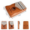 Picture of Kalimba Thumb Piano 17 Keys, Finger Piano Musical Instruments, Mbira Music Kids Gifts Adult Beginners Hand Pianos Brown