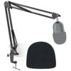 Picture of Seiren Mini Boom Arm Mic Stand with Pop Filter, Adjustable Suspension Boom Scissor Arm Stand with Pop Filter for Razer Seiren Mini USB Streaming Microphone by SUNMON