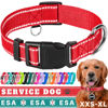 Picture of TECEUM Reflective Pet Collar - Red - S - Basic Nylon Dog Collar - Quick Release Buckle - Fits Small, Medium and Large Dogs, Puppies, Cats - ESA & Service Dog Options