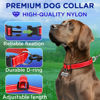 Picture of TECEUM Reflective Pet Collar - Red - S - Basic Nylon Dog Collar - Quick Release Buckle - Fits Small, Medium and Large Dogs, Puppies, Cats - ESA & Service Dog Options