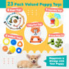Picture of Zeaxuie 23 Pack Luxury Puppy Toys for Teething, Cute Small Dog Toys with Rubber Puppy Chew Toys, Treat Ball, Ropes and Plush Squeaky Dog Toys