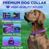 Picture of TECEUM Reflective Pet Collar - Purple - XL - Basic Nylon Dog Collar - Quick Release Buckle - Fits Small, Medium and Large Dogs, Puppies, Cats - ESA & Service Dog Options