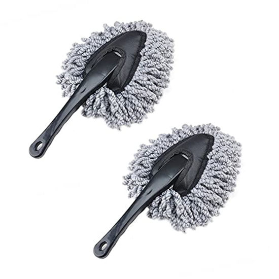 Picture of IPELY 2 Pack Super Soft Microfiber Car Dash Duster Brush for Car Cleaning Home Kitchen Computer Cleaning Brush Dusting Tool