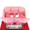 Picture of Soft Pillow Attached 2-in-1 Shopping Cart and High Chair Cover for Baby, Cotton Padded Cart Cover, Fold'n Roll Style, Portable with Carry Bag (Pink Fish)