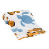 Picture of Disney Finding Nemo Orange, Aqua & White Crush & Squirt Turtle Super Soft Baby Blanket, Orange, Aqua, White , 30x36 Inch (Pack of 1)
