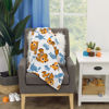 Picture of Disney Finding Nemo Orange, Aqua & White Crush & Squirt Turtle Super Soft Baby Blanket, Orange, Aqua, White , 30x36 Inch (Pack of 1)