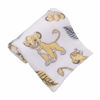 Picture of Disney Lion King Super Soft White, Yellow, Green Simba Leaves French Fiber Baby Blanket, White, Green, Yellow