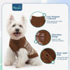 Picture of Mihachi Dog Sweaters for Large Dogs Girl Boy,Soft Warm Dogs Shirt, Cold Weather Dog Coat Turtleneck Knitted Pullover Dog Clothes Costume with Leash Hole for Large Cat Puppy Doggy Pet,Beige L