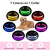 Picture of PcEoTllar Light up Dog Collar for Night Walking - LED Dog Collar Light Rechargeable Color Changing, Glow in The Dark Dog Collars Waterproof Glowing Dog Collars for Large Small Medium Dogs
