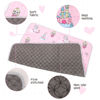 Picture of Boho Portable Baby Play Mat, 43 x 43 Inch Washable Foldable Crawling Mat, Non Slip Playmat for Babies, Kids Play Mats Pad for Floor Playpen Toddler Infants Tummy Time Activity (Pink Unicorn)
