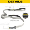 Picture of Fida 5 FT Heavy Duty Dog Leash with 2 Comfortable Padded Handles, Traffic Handle & Advanced Easy Snap Hook, Reflective Walking Lead for Large, Medium & Small Breed Dogs, Grey