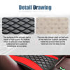 Picture of Car Center Console Cover, Universal Leather Waterproof Armrest Seat Box Cover Protector, Comfortable Car Decor Accessories Fit for Most Cars, Vehicles, SUVs-Red