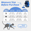 Picture of rabbitgoo Cat Harness and Leash Set for Walking Escape Proof, Adjustable Soft Kittens Vest with Reflective Strip for Cats, Comfortable Outdoor Vest,Blue,L